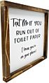 Funny Farmhouse Decor Sign Cute Guest Bathroom Decor Wall Art