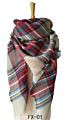 Women's Fall Scarf Classic Tassel Plaid Scarf Warm Soft Chunky Large Blanket Wrap Shawl Scarves