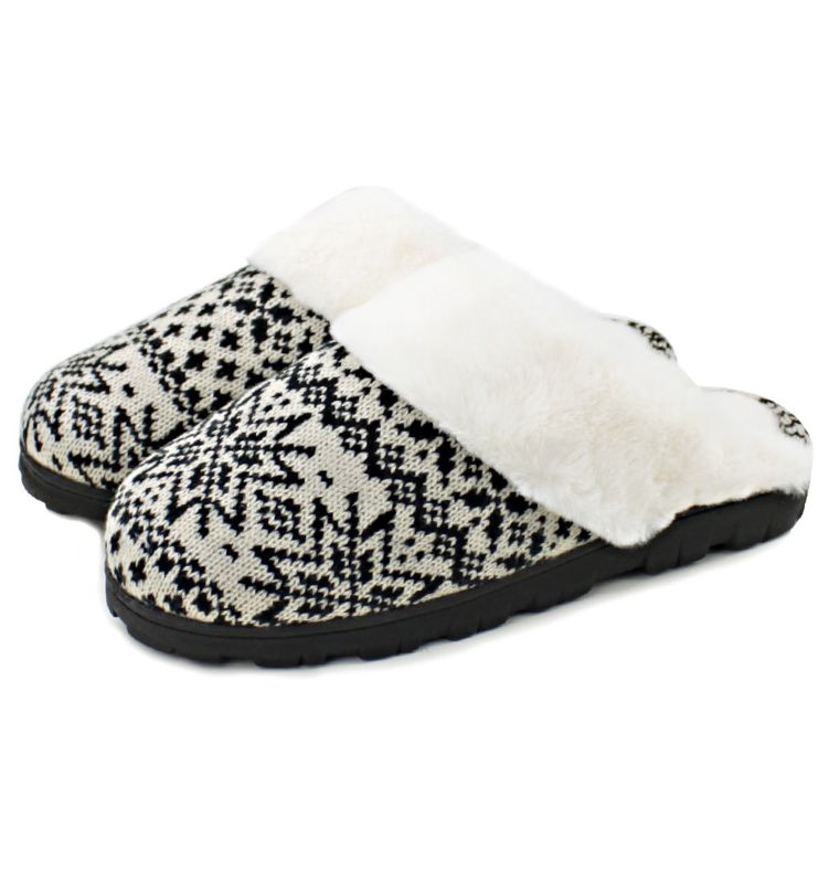 Tpr Slippers Slip-On Cotton Fabric Plush Sole Christmas Plaid Slipper Autumn Warm Home Slippers for Christmas