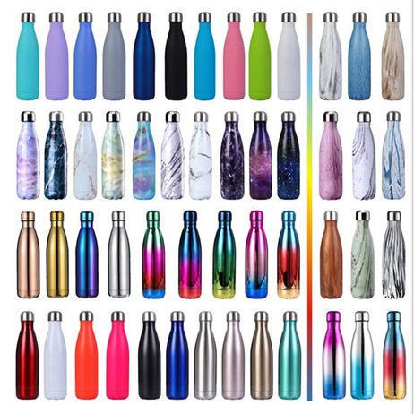 17Oz Cola Shape Fitness Thermo Cup Sport Eco Friendly Vacuum Metal Stainless Steel Flask Insulated Water Bottle With