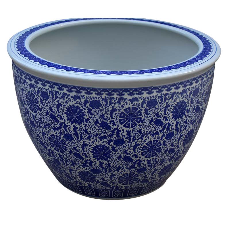 Jingdezhen Blue and White Large Size Bonsai Pot Ceramic Pots Large Planter