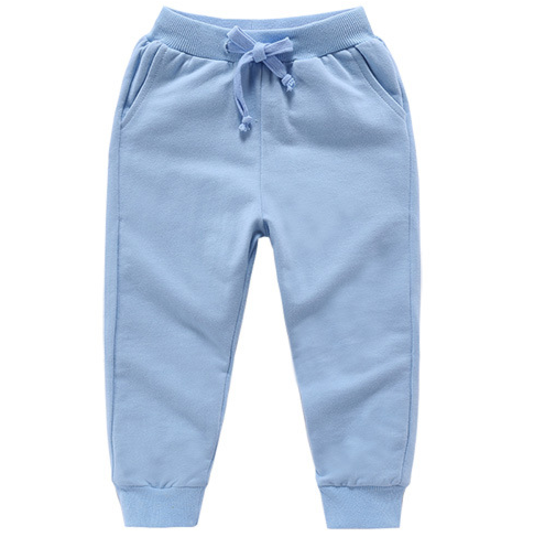 Agradecido Toddler Pull on Jogger Knit Drawstring Elastic Waistband Pants Kids 100% Cotton Joggers