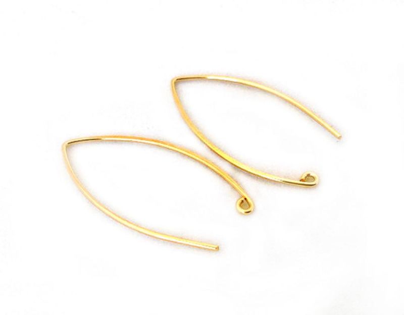 Gold Plated Earwire Jewelry Components