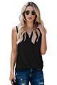 Ladies Ruffle Sleeveless Tops Women Candy Color Casual with Ruffles