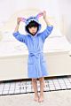 Children Star Unicorn Cartoon Animal Flannel Pajamas Fall Hooded Baby Kids Girls Bathrobe