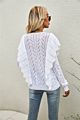 Autumn Women's Sweater Pullover Hollow Out Knitted Shirt