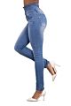 High Waist Stretchy Skinny Slim Fit Pencil Pants Jeans,Button-Fly Authentic Stretch High-Rise Casual Long Pants