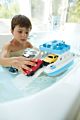 Action Figures Ferry Boat with Mini Cars Bathtub Toys Green Toy Blue and White for Kids