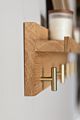Coat Hooks with Shelf Wall Mounted, Coat Rack for Wall with Shelf, Rustic Wood Entryway Shelf with Hooks Coat Hanger with Shelf
