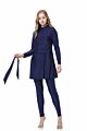 Islamic Three-Piece Swimwear with Hijab Middle East Modest Swimwear Long Burkini Muslim Style Swimwear for Women Beach Clothing