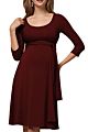 Maternity Nursing Moms Pregnancy Clothes Maternity Tops Women's Pregnancy Long Sleeve Dress Maternity Solid Color Shir