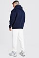 Mgoo White Men's Joggers Dtg Print Sweat Pants Heavyweight Fleece Loose Fit Trousers