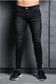 Side Stripe Jeans Men Ripped Skinny Stripe Denim Jeans for Men