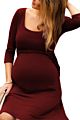 Maternity Nursing Moms Pregnancy Clothes Maternity Tops Women's Pregnancy Long Sleeve Dress Maternity Solid Color Shir