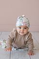 Babies Hat Organic Cotton Printing Newborn Beanie Top Knot Hats for Baby Boy Girl Cap