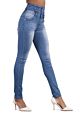 High Waist Stretchy Skinny Slim Fit Pencil Pants Jeans,Button-Fly Authentic Stretch High-Rise Casual Long Pants