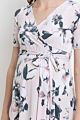 Pregnant Dress Womens Short Sleeve Floral Wrap Dress Maternity Loose V-Neck Ladies Nursing Dress