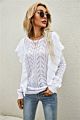 Autumn Women's Sweater Pullover Hollow Out Knitted Shirt