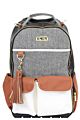 Diaper Bag Backpack Large Capacity Boss Backpack Diaper Bag Featuring Bottle Pockets, Changing Pad, Stroller Clips