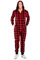 Ready to Ship Home Wear in Stocks Men Pajamas Deer Snowman Stripe Christmas Print Adult One-Piece Pajamas