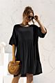 Spring and Short Casual Dresses Gor Women Short Sleeve Loose Sweatshirt Pocket Dress