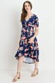 Pregnant Dress Womens Short Sleeve Floral Wrap Dress Maternity Loose V-Neck Ladies Nursing Dress