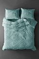Aoyatex 3Pc Clipped Bedding Set Cotton/Poly Jacquard Comforter Set