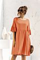 Spring and Short Casual Dresses Gor Women Short Sleeve Loose Sweatshirt Pocket Dress