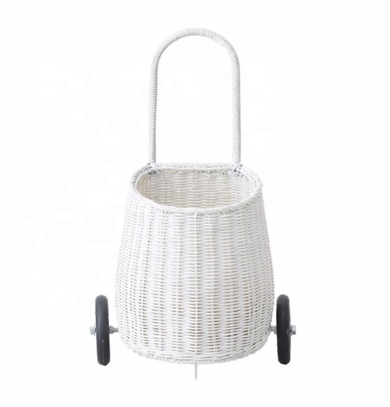 Rattan Trolley Children's Room Decoration Rattan Big Luggy