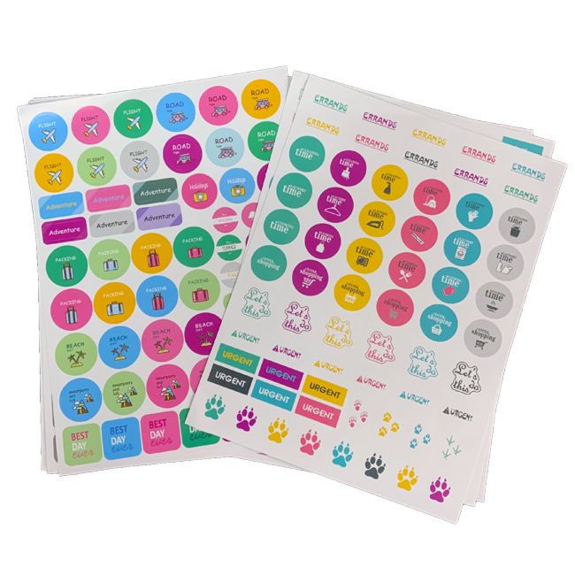 Accessories Stickers Daily Weekly Monthly Planner Stickers Sheet for Diary,Notebook,Schedule
