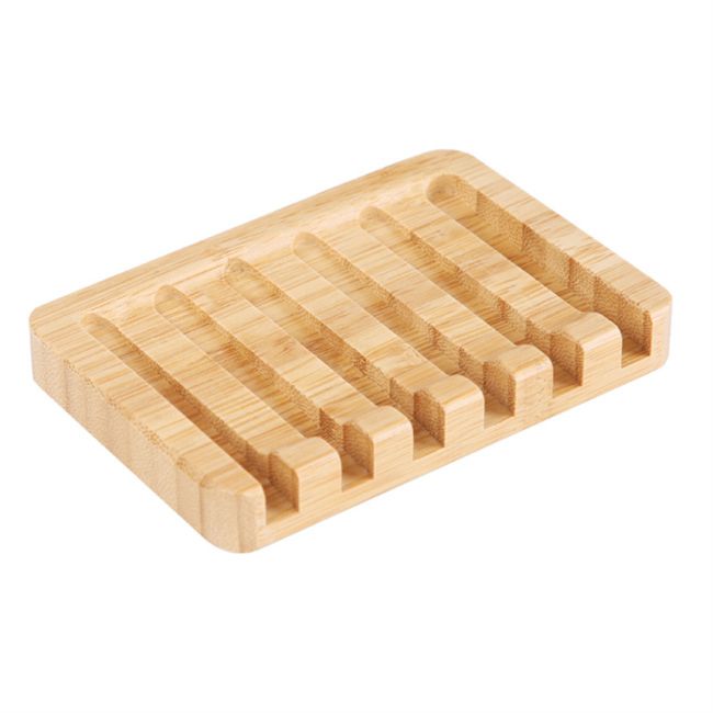 Mahogany Bamboo Holder Soap Box Holder Natural Dish Soap Wooden Soap Dish