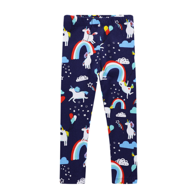 Phb 50289 Fitness Design Children Cartoon Pants Kids Leggings Girls