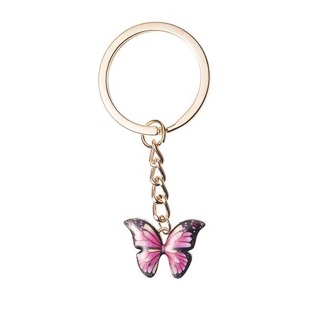 Promotional Gifts Butterfly Keychain Metal Key Chain Accessories