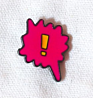 Soft enamel pin