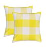 Black and White Farmhouse Decorative Square Checkers Throw Pillow Covers 18X18 Inches Buffalo Check Plaid Cushion Cover