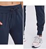 D19069 Women's Drawstring Joggers Active Sweatpants Nylon Spandex Soft Tapered Workout Yoga Lounge Track Pants with Pockets