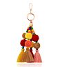 Hand-Woven Keychain Accessories Dual-Use Bohemian Tassel Hair Ball Pendant Keychain