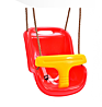 High Back Plastic Kids Swing Chair Playground Baby Garden Hanging Single Outdoor Swing Chairs