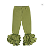 Solid Color Candy Colors Leggings Soft Cotton Girls Baby Icing Ruffle Pants Baby Clothes Pants