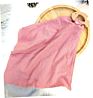 100% Organic Cotton Muslin Mini Baby Security Blanket with Wooden Teether
