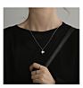 Style S925 Sterling Silver Collarbone Chain Necklace Love Heart Necklet for Women