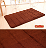 Home Bath Mat Non-Slip Bathroom Carpet Soft Coral Fleece Memory Foam Rug Mat Kitchen Toilet Floor Decor