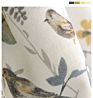 Stock Available Classic Cotton Linen Print Bird Designs White Color Ready Made Curtain for Living Room