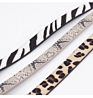 Design Women Pu Leather Animal Skin Pattern Alloy Buckle Belts