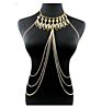 Design Gold Lacework Shape Back Body Chain Necklace