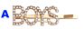 Crystal Words Hair Pins Glitter Letter Bobby Pins Metal Bling Barrettes Hairgrips Rhinestones Letter Hair Clips