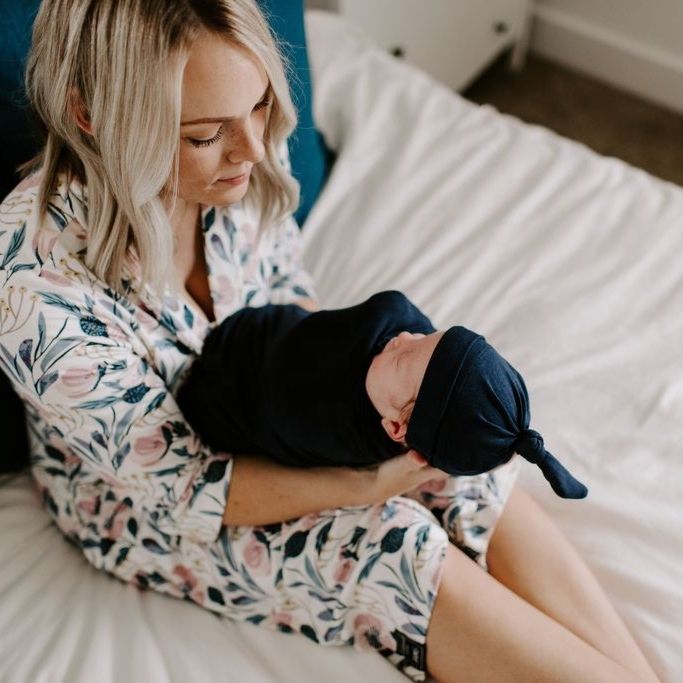 Newborn Baby Swaddle Wrap Baby Swaddle Blanket Maternity Robe and Swaddle Set