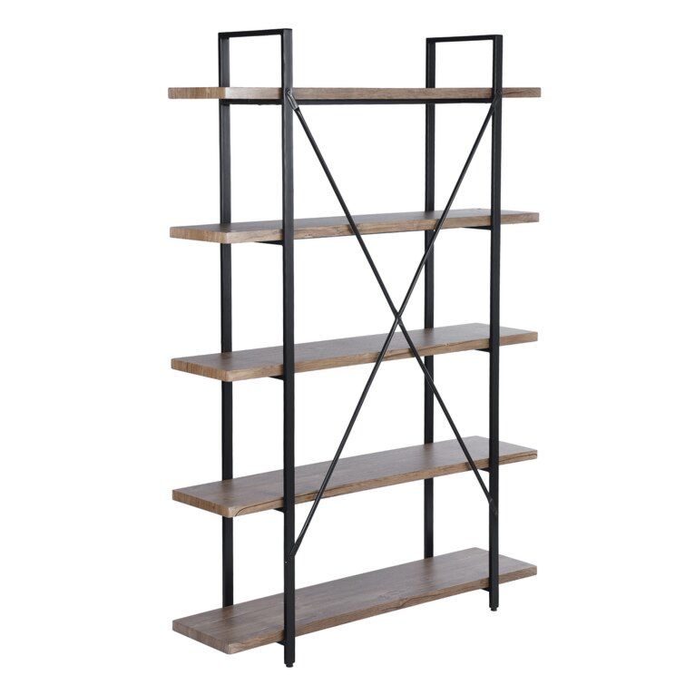 Display Racks Restaurant Vintage Book Industrial Nordic Desktop Organizer Thick Metal and Wood Shelf with Metal Decoration Rack