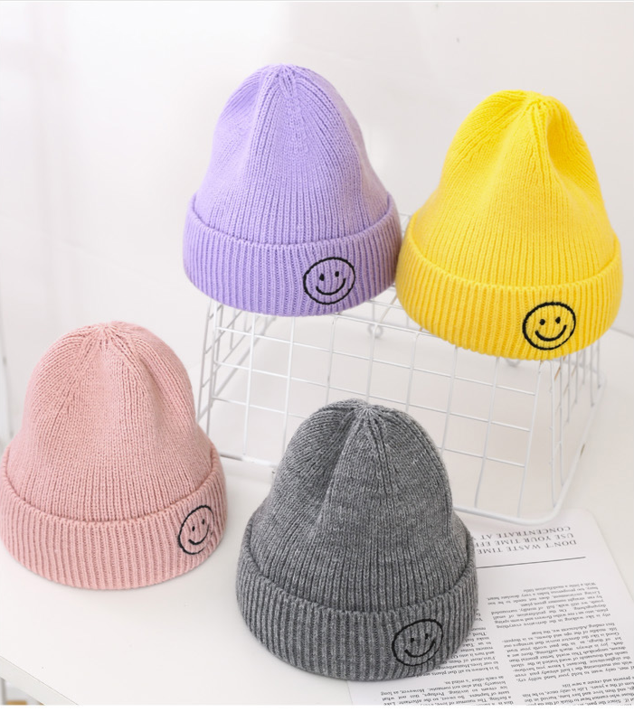 Printed Baby Knit Cotton Hat 100% Cotton Knitted Hat