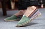Smoking Slipper Espadrille Women Flat Slip on Sneakers Driving Casual Loafers Shoes for Men